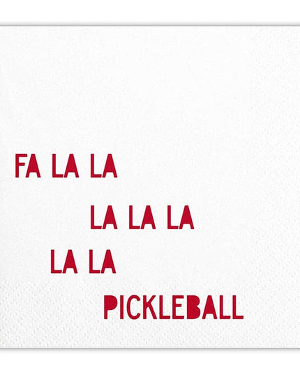 Cocktail Napkin - Fa La La La Pickleball
