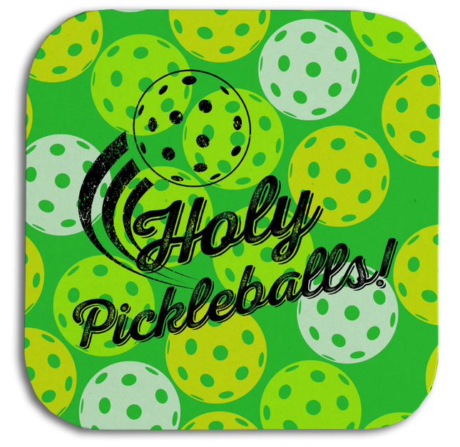 Holy Pickleballs Coasters