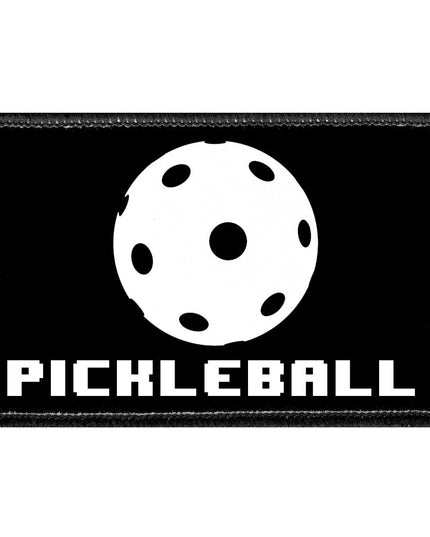 Pickleball - 8-Bit - White - Removable Patch