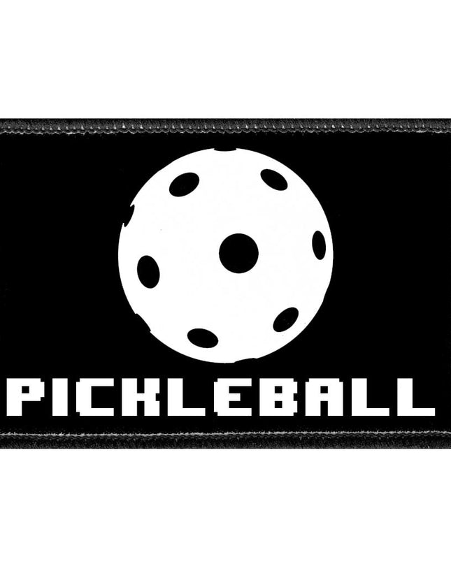 Pickleball - 8-Bit - White - Removable Patch