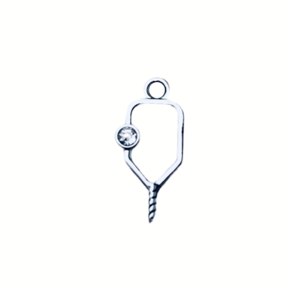 Pickleball Charm silver