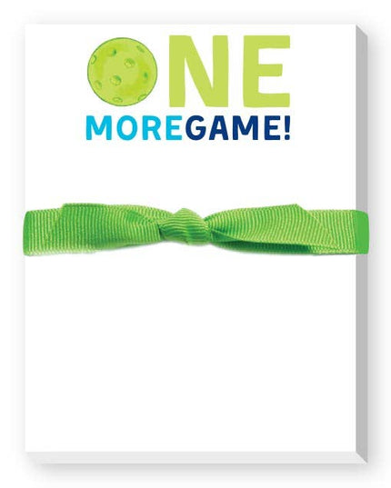 ONE MORE GAME PICKLEBALL MINI NOTEPAD