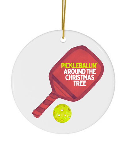 Pickleball Ornament Pickleball Gifts Christmas Ornaments RED