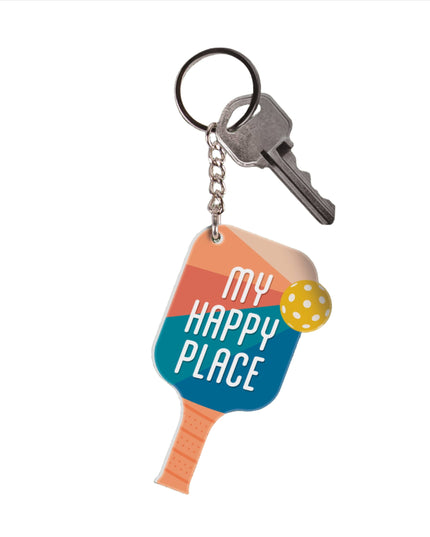 My Happy Place Key Chain
