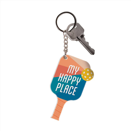 My Happy Place Key Chain