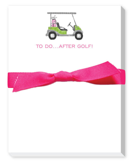 TO DO AFTER GOLF (CART) MINI NOTEPAD