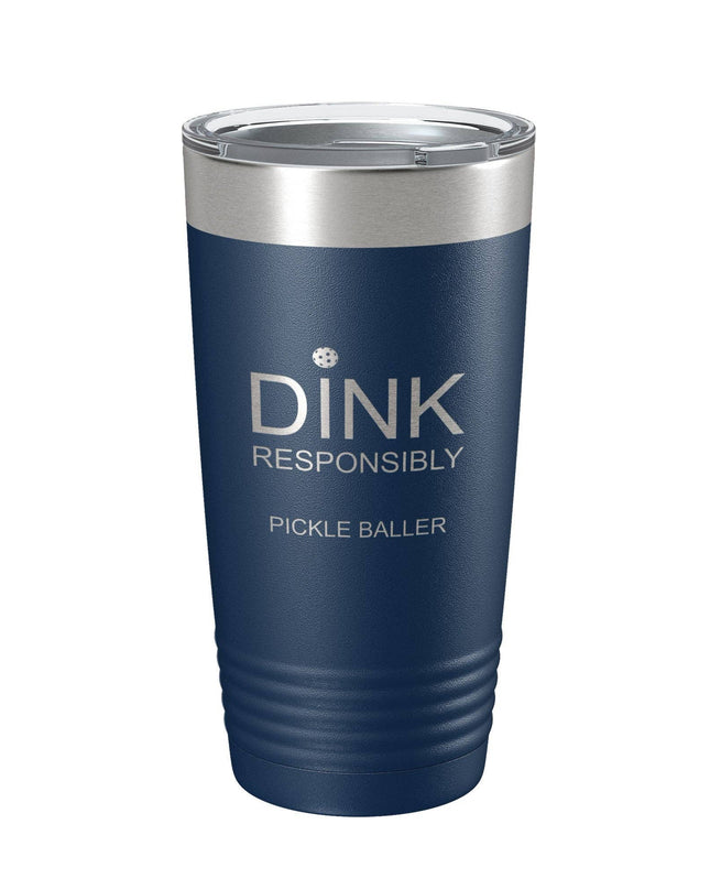 Dink Responsibly 20oz Insulated Tumbler Navy Blue