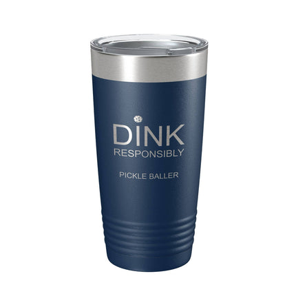 Dink Responsibly 20oz Insulated Tumbler Navy Blue