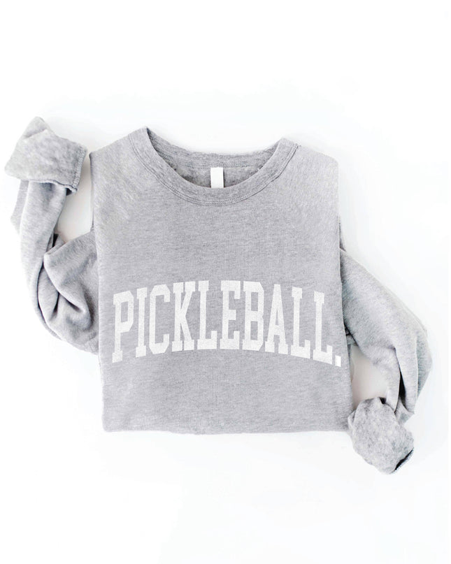 PICKLEBALL Graphic Sweatshirt- Heather Grey