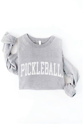 PICKLEBALL Graphic Sweatshirt- Heather Grey