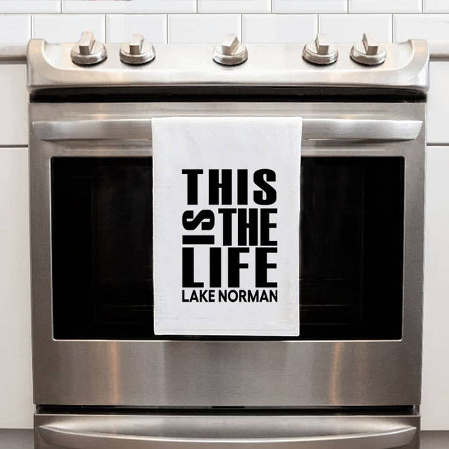Lake Norman This is the Life Bar Towel - Customizable