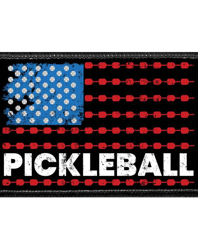 Pickleball - US Flag - Removable Patch