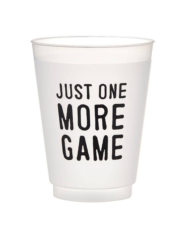 Just One More Game - Set of 8 Frosted Cups