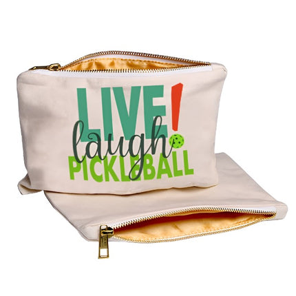 Live Laugh Pickleball Zip Pouch