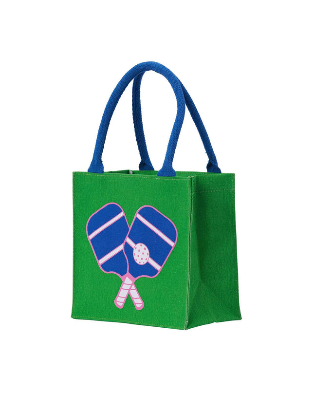 Itsy Bitsy Reusable Gift Bag Tote Pickleball Fun Pattern